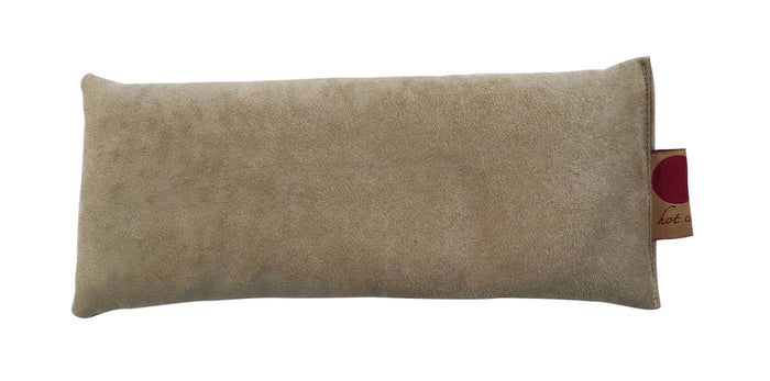 Hot Cherry Pillows - Eye Pillow in plush Tan Ultra Suede