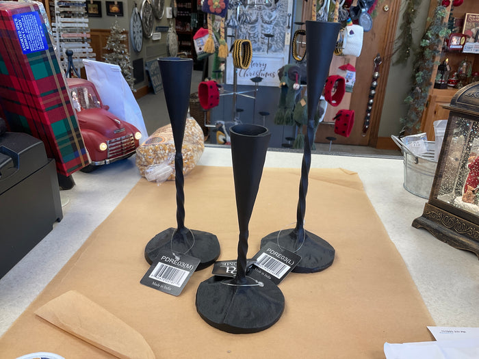IRON CANDLE STICKS Hand Forged- TAPER