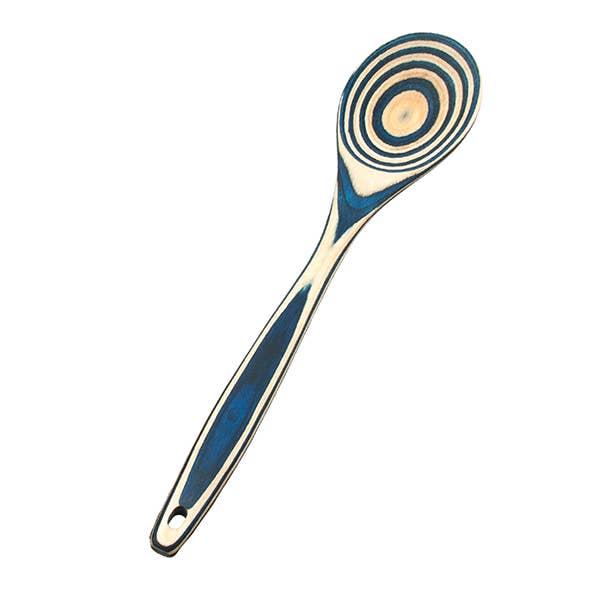 Island Bamboo - 12" Blue Pakka Wood Spoon