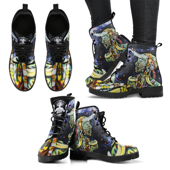 Leather Boots - Spiritual Roots Women's - GiddyGoatStore