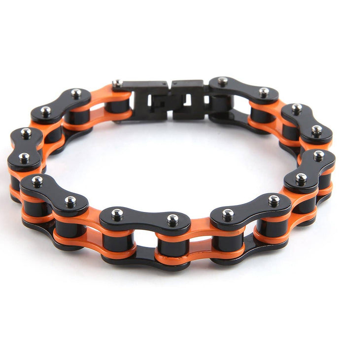Mad Man - Dakata Stainless Bike Chain Bracelet: All Silver