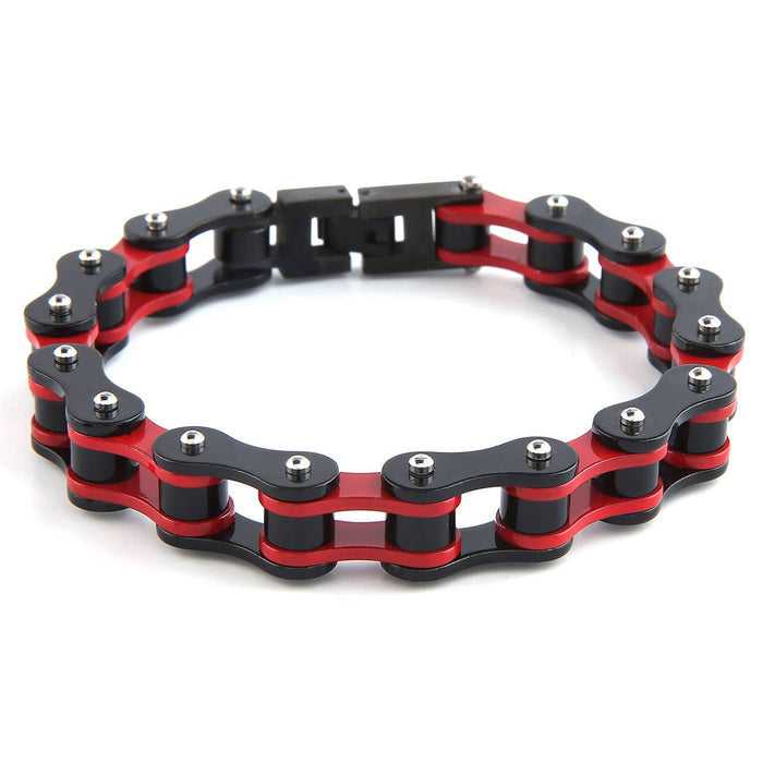 Mad Man - Dakata Stainless Bike Chain Bracelet: All Silver