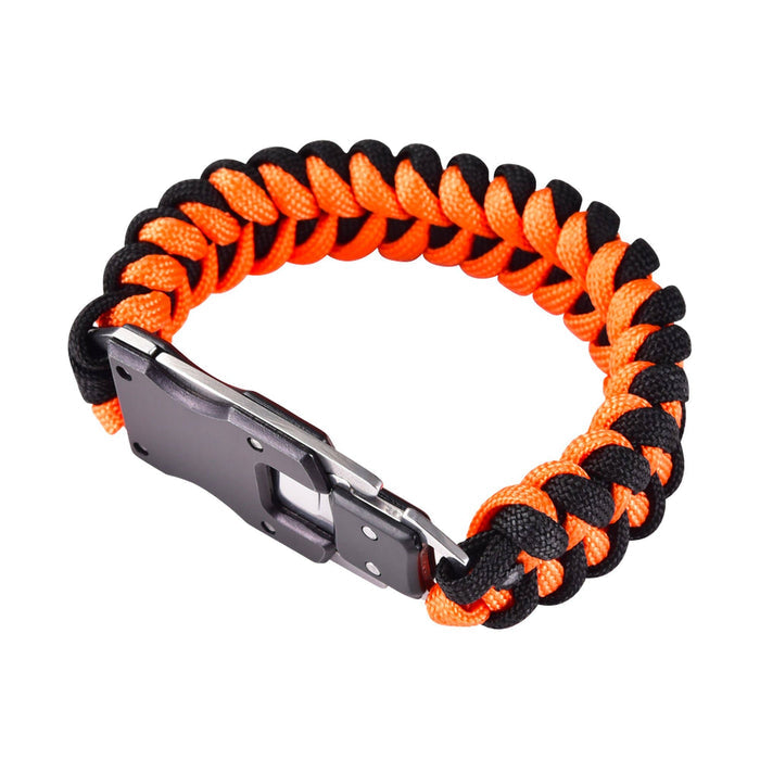 Mad Man - Paracord Survival Bracelet: Black