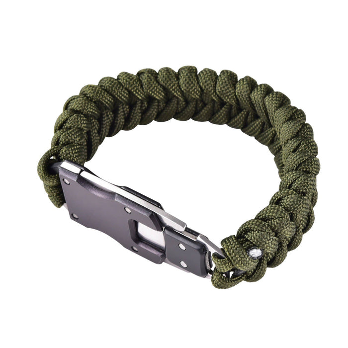 Mad Man - Paracord Survival Bracelet: Black