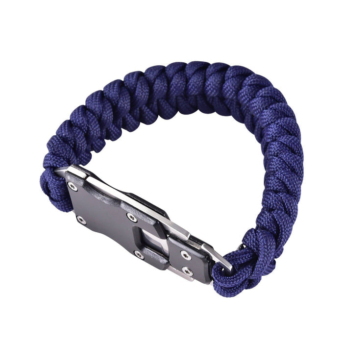 Mad Man - Paracord Survival Bracelet: Black