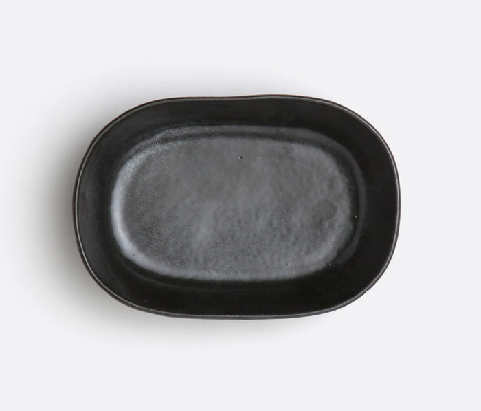 Blue Pheasant Marcus Black Glaze Oblong Serving Bowl Set