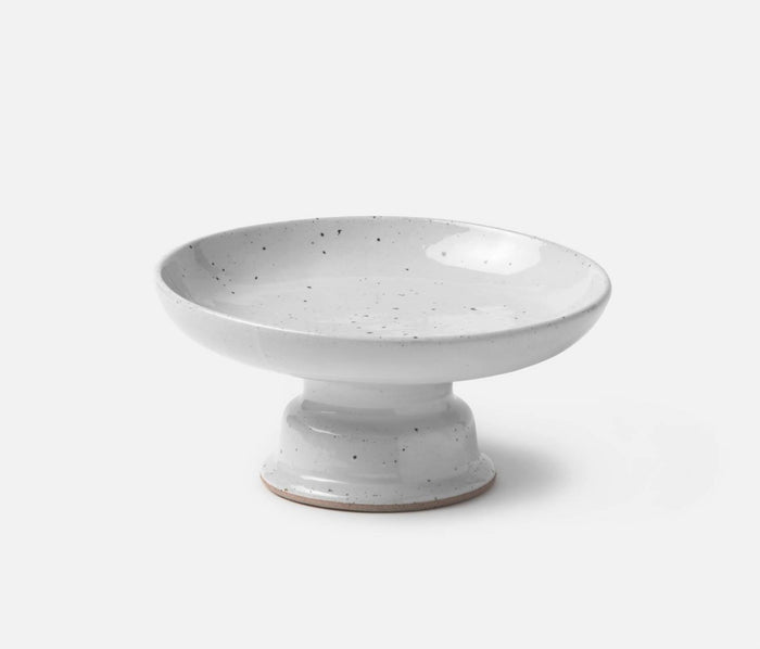 Blue Pheasant Marcus White Salt Glaze Cake Stand Set