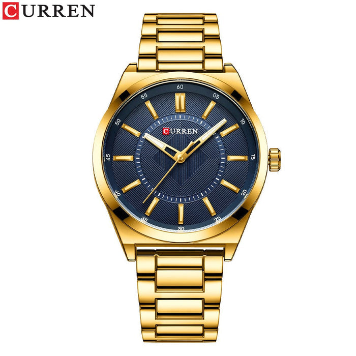 Men's Watch - Curren Steel Band Business Quartz Watch 2 - GiddyGoatStore