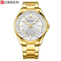 Men's Watch - Curren Steel Band Business Quartz Watch - GiddyGoatStore