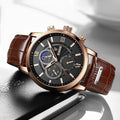 Men's Watch - Lige Multifunction Chronograph Quartz Watch - GiddyGoatStore