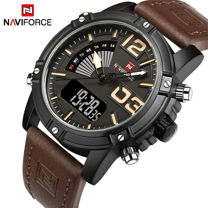Men's Watch - NaviForce Digital LED Quartz Sports Watch - GiddyGoatStore