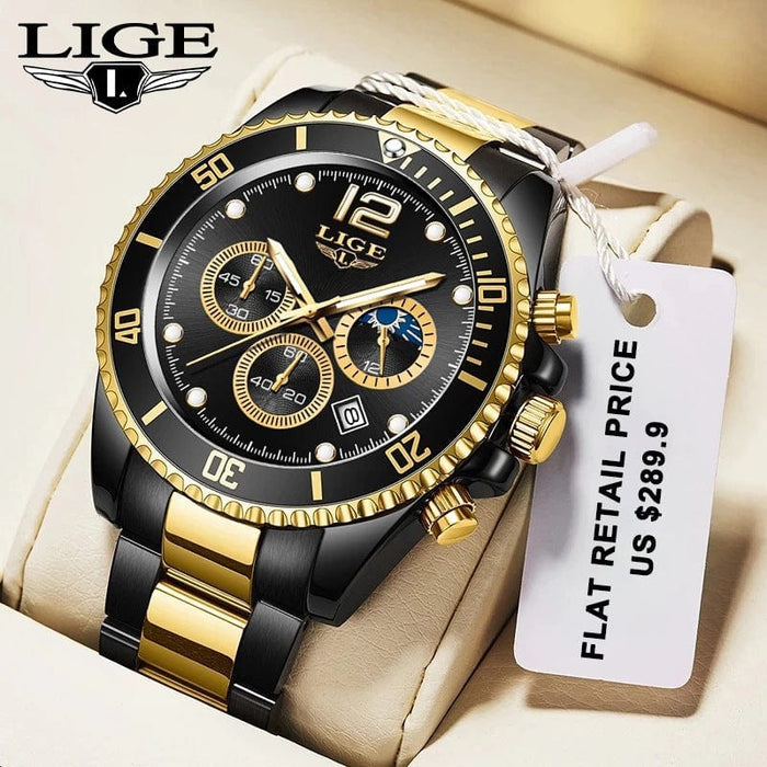 Men's Watch - Waterproof Quartz Sports Chronograph Multifunctional Watch - GiddyGoatStore