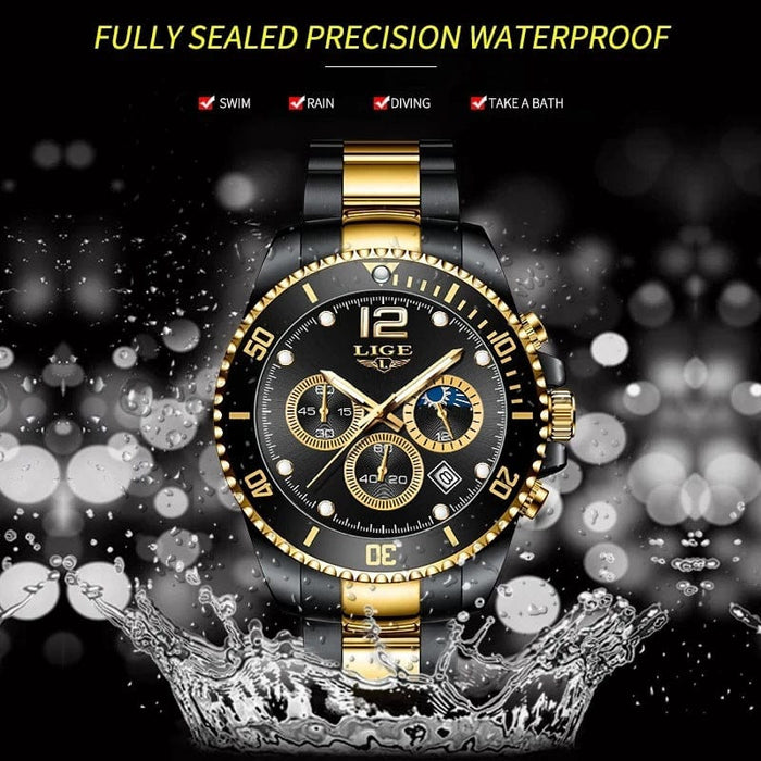 Men's Watch - Waterproof Quartz Sports Chronograph Multifunctional Watch - GiddyGoatStore