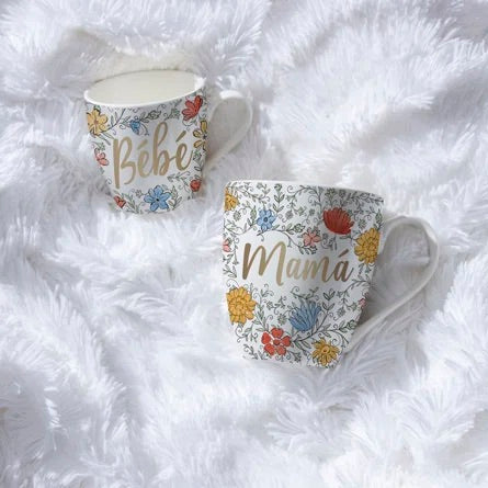 MOMMY AND ME CERAMIC CUP GIFT SET “MAMA/BEBE”