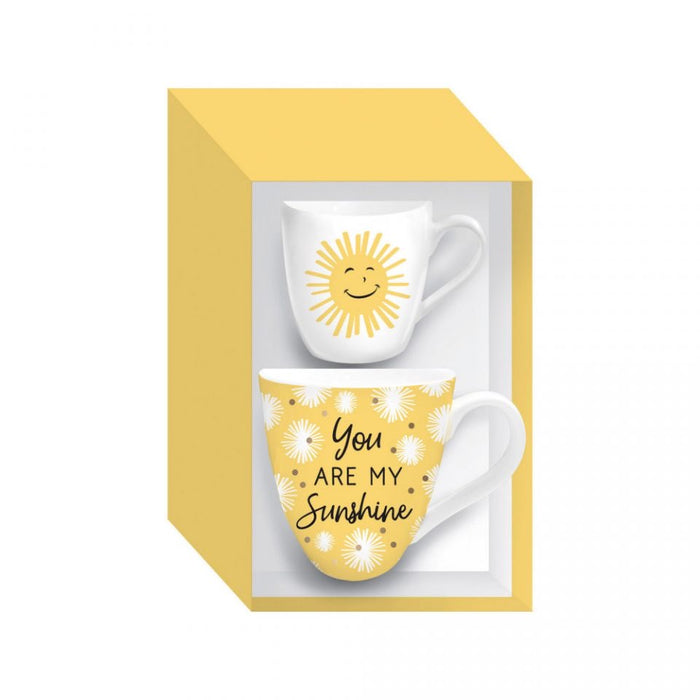 MOMMY AND ME CERAMIC CUP GIFT SET “You are my Sunshine”