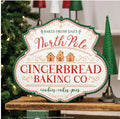 NORTH POLE GINGERBREAD BAKING CO. Metal Sign