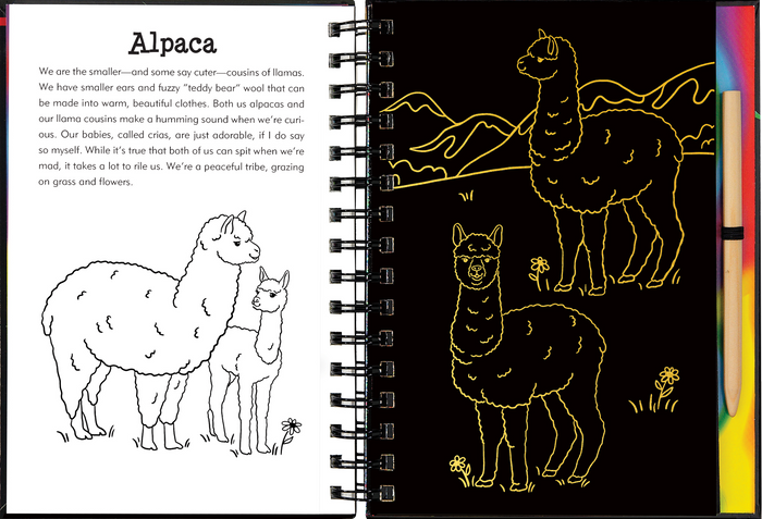 Peter Pauper Press - Llamas & Friends Scratch & Sketch™