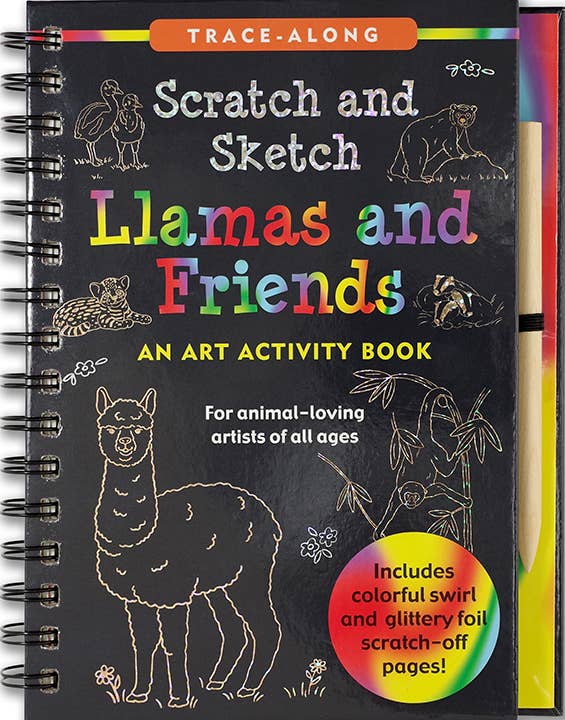 Peter Pauper Press - Llamas & Friends Scratch & Sketch™