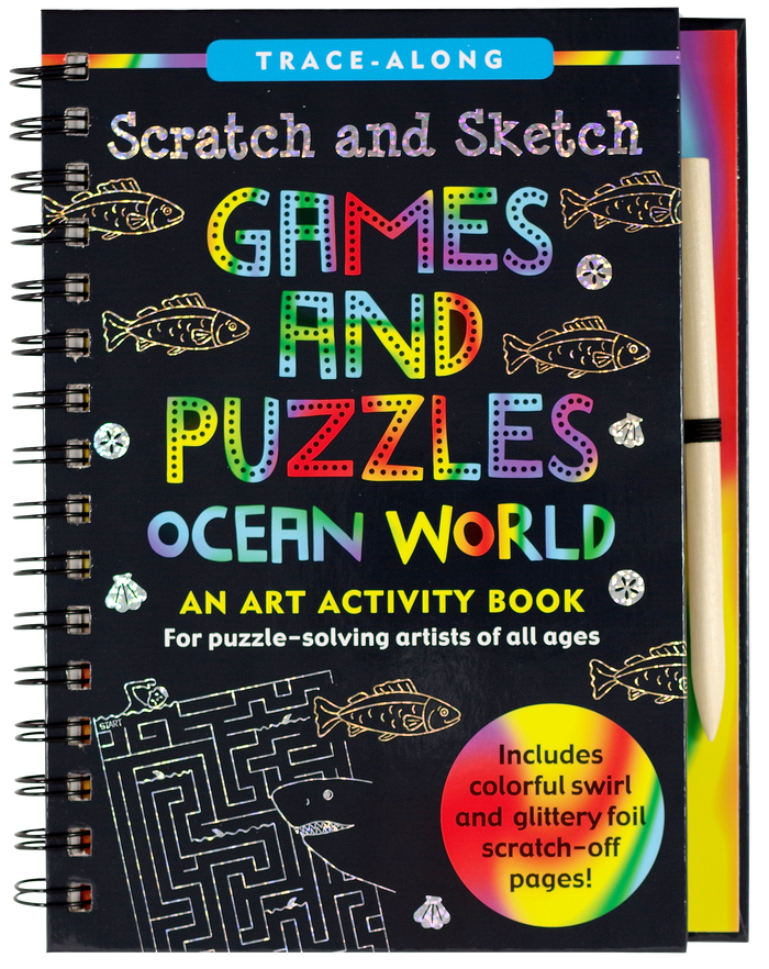Peter Pauper Press - Scratch & Sketch™ Games & Puzzles: Ocean World