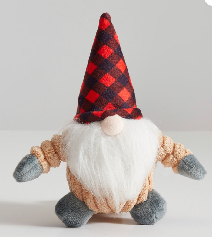 PLUSH GNOME Dog Toy 7”