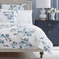 Sferra Fine Linens Primavera Blue Floral Duvet Cover + Shams