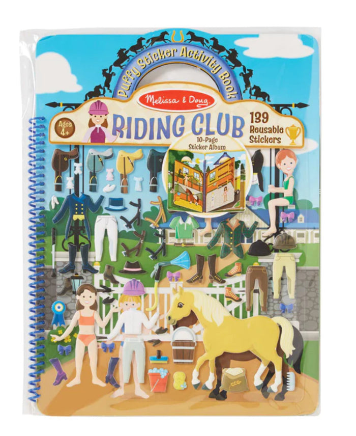 Puffy Sticker Activity Book- RIDING CLUB by Melissa and Doug