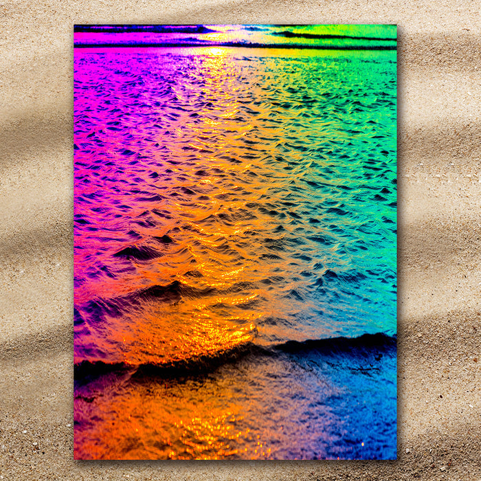 Rainbow Waves Extra Large Beach Towel