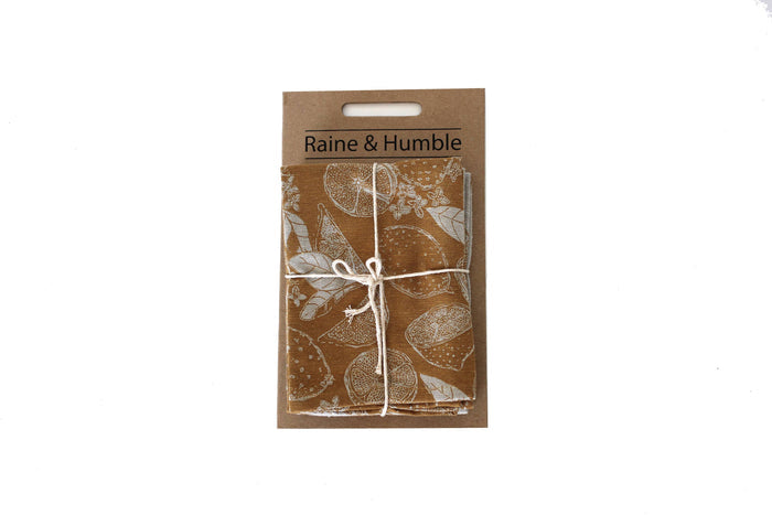 Raine & Humble - Marmalade Tea Towel set of 2 Yellow