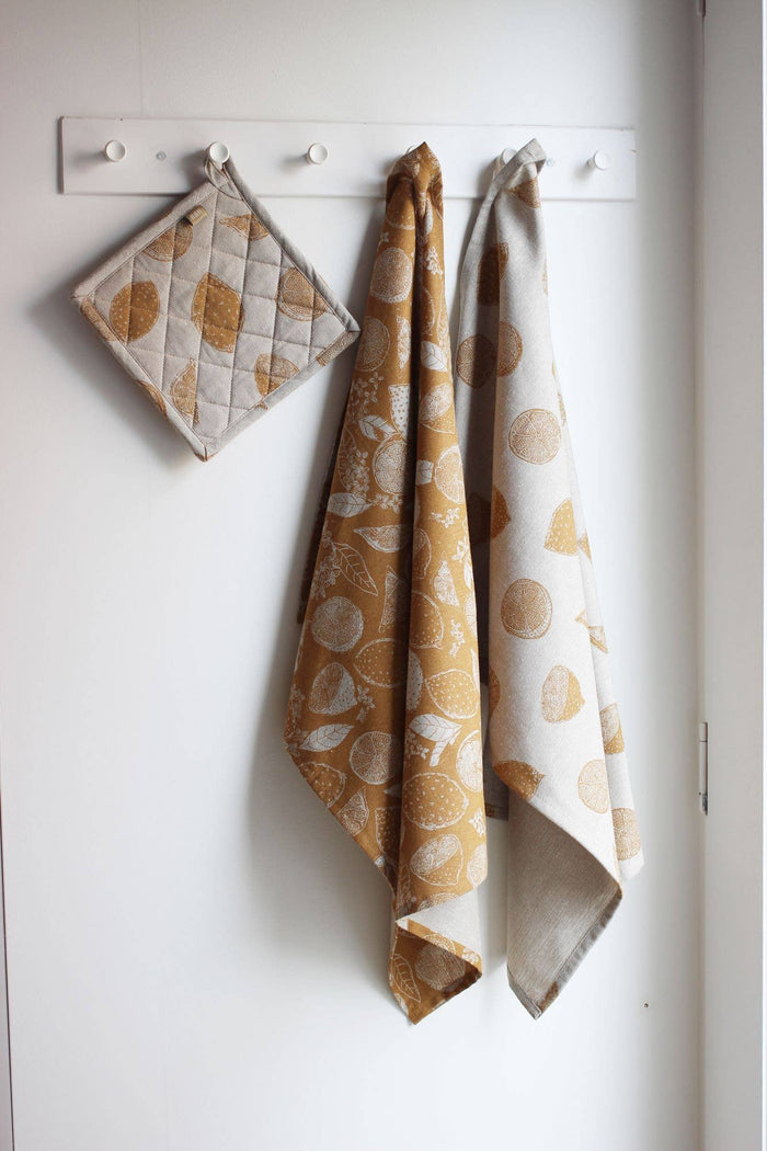 Raine & Humble - Marmalade Tea Towel set of 2 Yellow