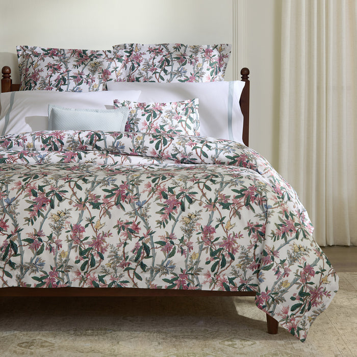 Sferra Ramaglia Multi Color Blush Print Pattern Duvet cover and Pillow shams