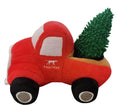 RED TRUCK w TREE Plush Dog Toy