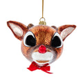 Rudolph The Red Nose Reindeer® Glass Rudolph Head Ornament