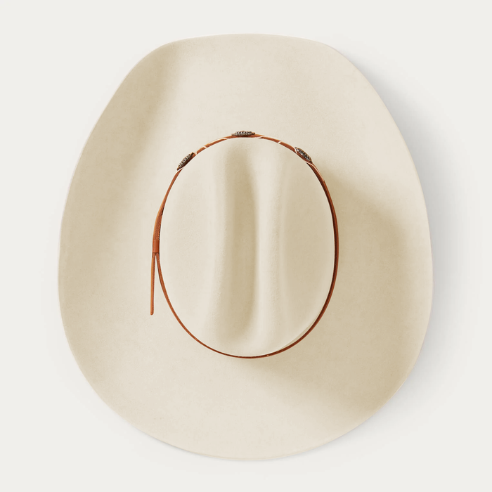 Rustic Felt Cowboy Hat - Cream