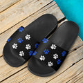 Sandals - Blue Paw Prints - GiddyGoatStore
