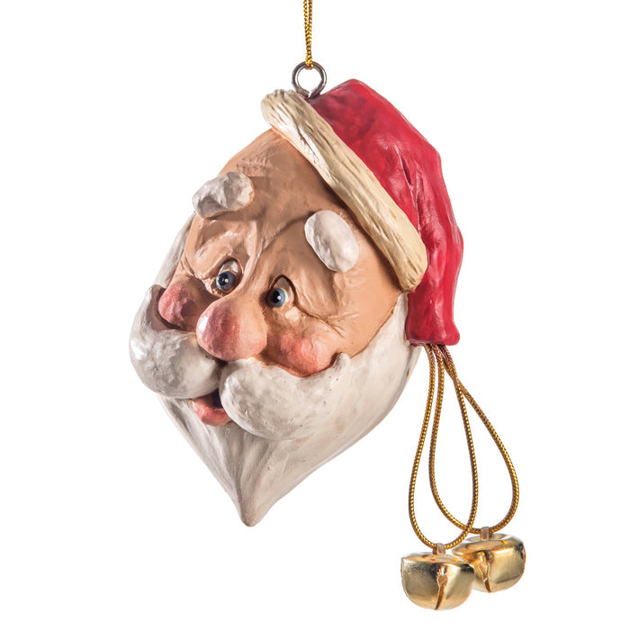 Santa Head Ornament With Cocked Hat Bert Anderson BAC 021