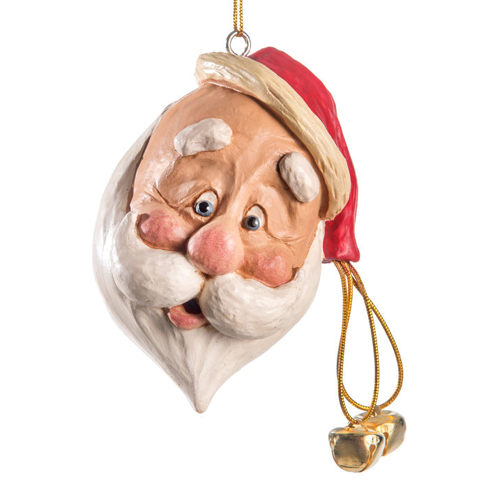 Santa Head Ornament With Cocked Hat Bert Anderson BAC 021