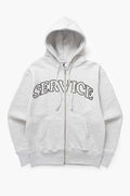 Service Works - Arch Logo Zip Hoodie - Ash