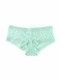 Mint Sprig Green Signature Lace® Boyshort - Flat Lay Front Detail | Hanky Panky