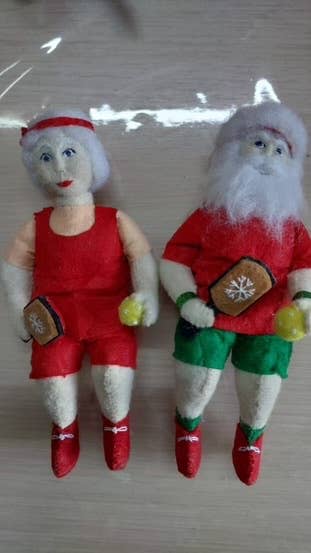 Silk Road Bazaar - Pickleball Mrs. Clause Ornament