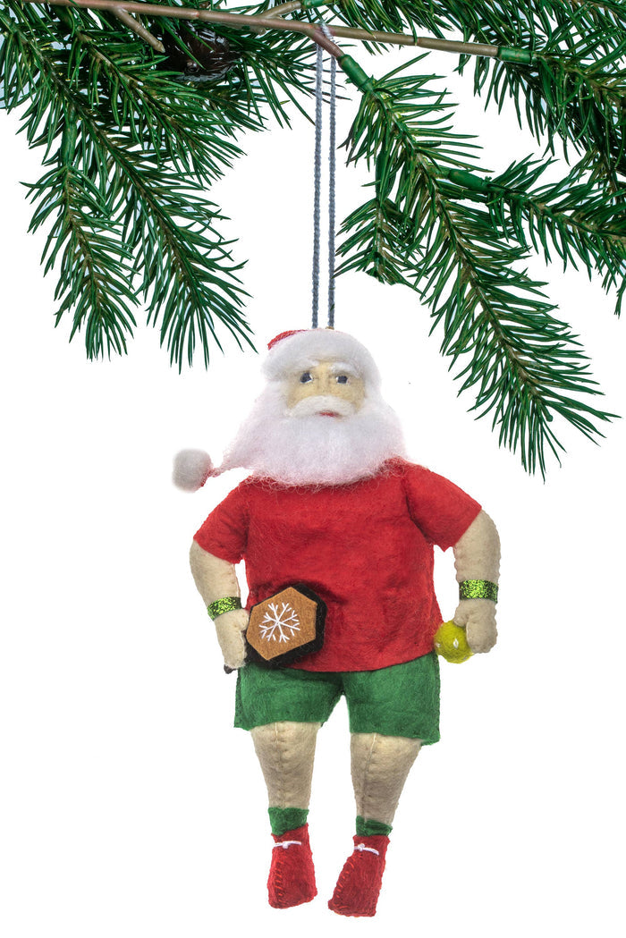 Silk Road Bazaar - Pickleball Santa Clause Ornament