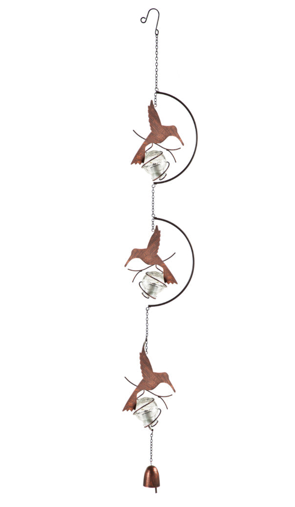 Solar HUMMINGBIRD Tiered Hanging Decor
