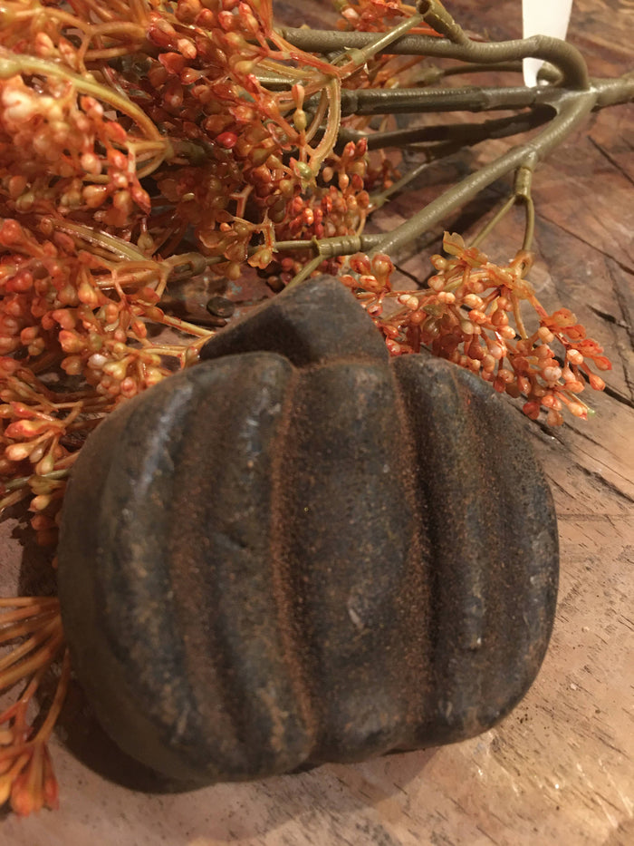 The Cranberry Cornstalk Co. - Blackened beeswax Pumpkin Bowl Filler