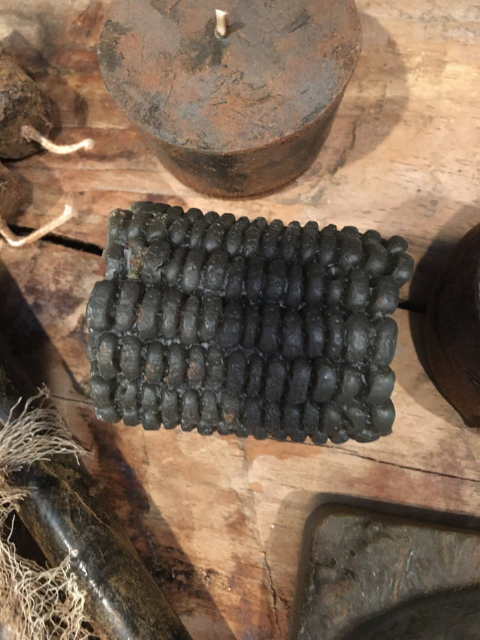 The Cranberry Cornstalk Co. - Primitive Corn Blackened Bees Wax  Bowl Filler - COBB