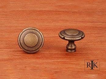 Truncated Edge Knob  1 1/4" (32mm) - Antique English - New York Hardware