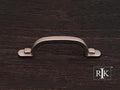 Two Step Foot Rectangular Pull 4 1/8" (105mm) - Pewter - New York Hardware