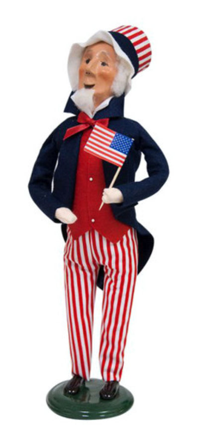 UNCLE SAM caroler by BYERS CHOICE