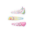 Unicorn Cutie Hair Clips - 3 Pack