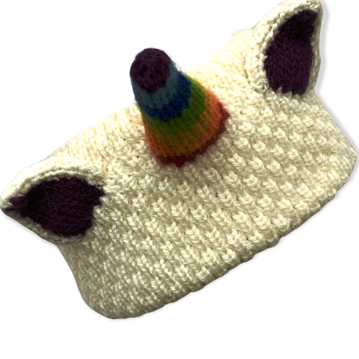 Unicorn Headband-CHE7: White / Young/Adult