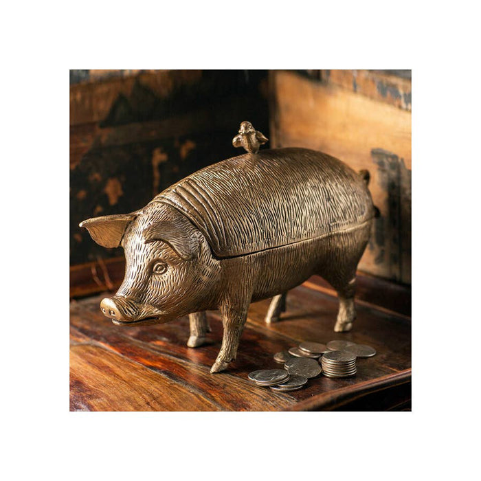 Vagabond Vintage - Pig with Bird Storage Box