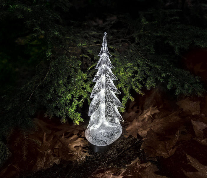 Simon Pearce Vermont Silver Leaf Evergreen Tree in Gift Box